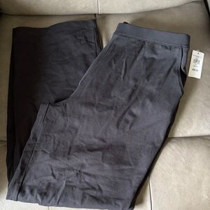 L.L. Bean Women's Straight Leg Knit Pants in Black